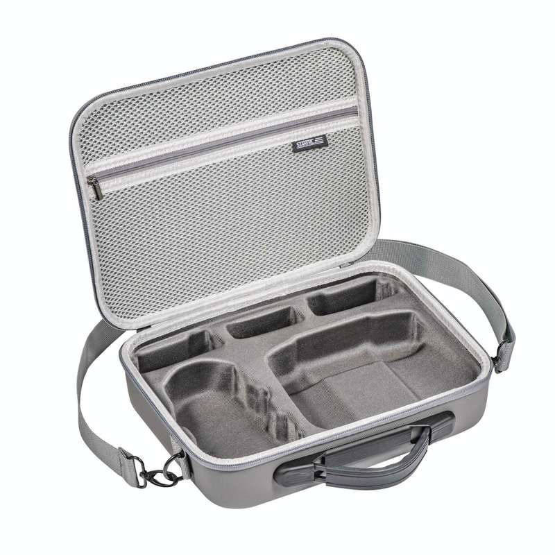 For DJI Mini 4 Pro / RC with Screen Standard STARTRC Shoulder Storage Bag PU Handbag(Grey)