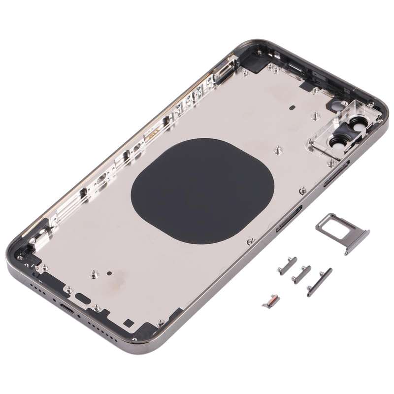 Back Housing Cover with Appearance Imitation of iP13 Pro Max for iPhone XS Max(Black)
