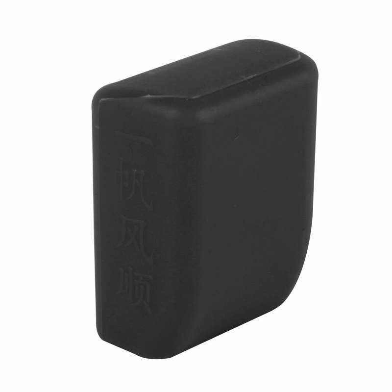 Safe Rubber Car Seat Belt Clips Locking Buckles Protective Cover(Black)