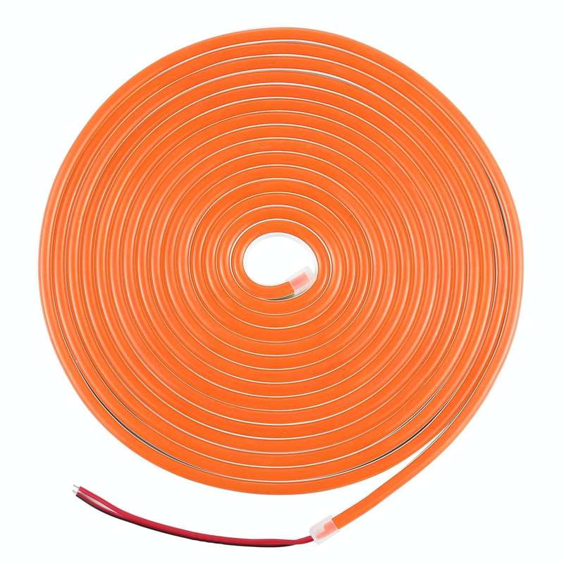 CJ-1206 12V 6A 5m IP65 Waterproof Silicone Neon LED Strip Light(Orange)