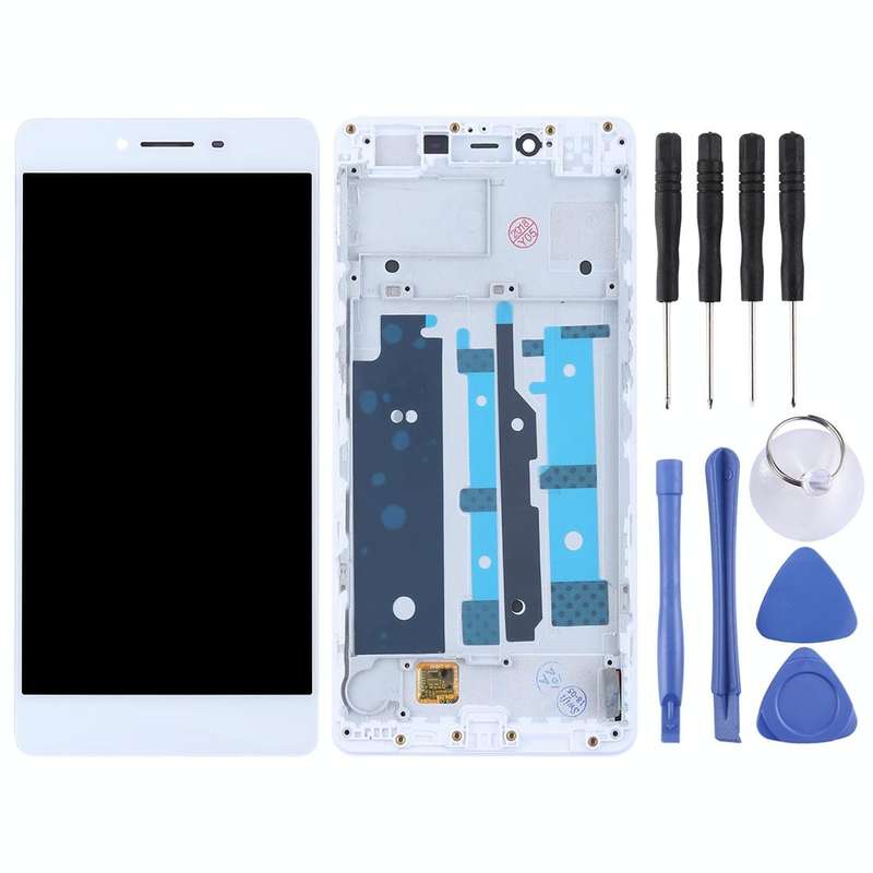 TFT LCD Screen for OPPO R7s Digitizer Full Assembly with Frame(White)