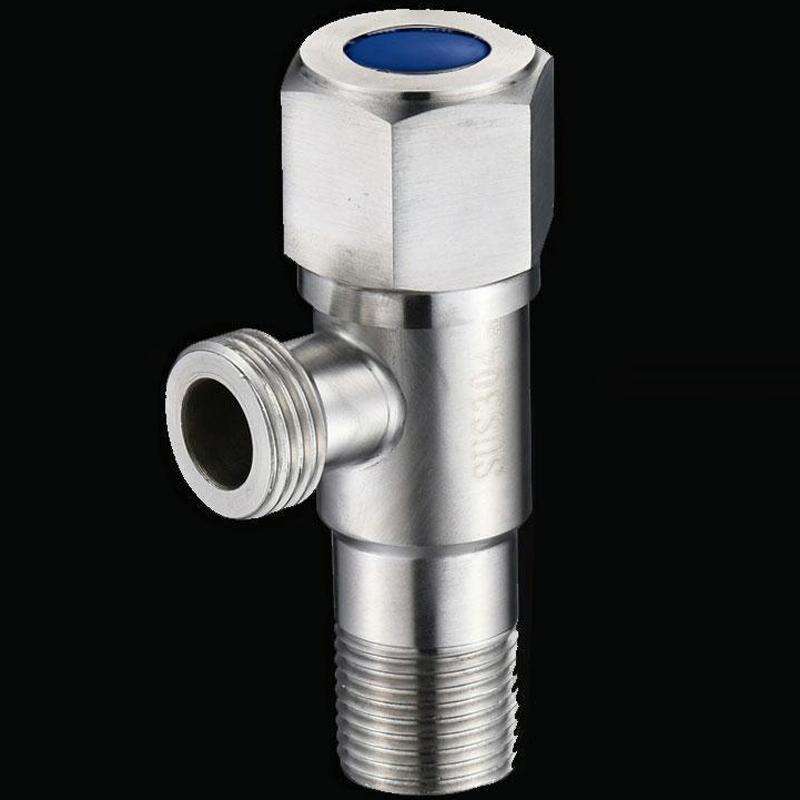 Model D 304 Hexagonal Stainless Steel Angle Valve Fine Copper Ceramic Valve Spool With Decorative...
