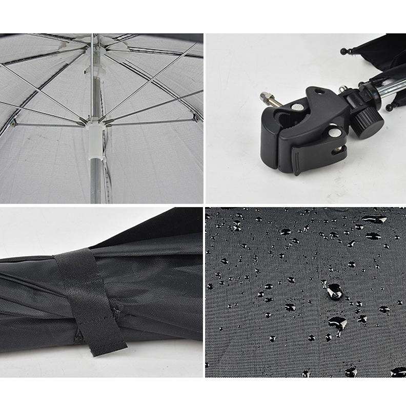 50cm Camera Umbrella Sunshade Adjustable Mobile Phone Parasol With Clip