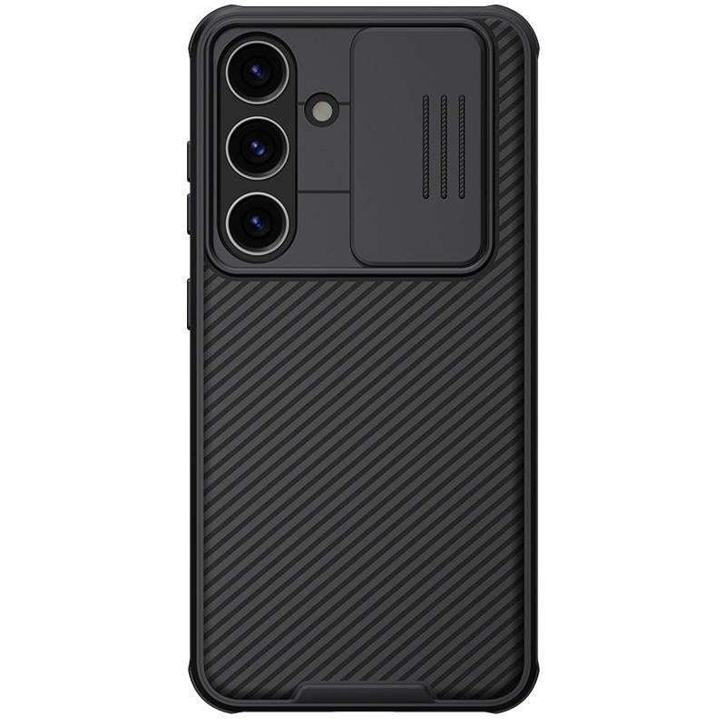 For Samsung Galaxy S24 5G NILLKIN Black Mirror Pro Series Camshield PC Phone Case(Black)
