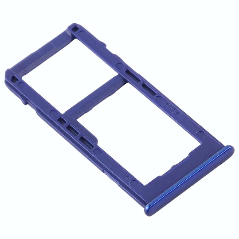 For Samsung Galaxy M40 SM-M405 SIM Card Tray + SIM Card Tray / Micro SD Card Tray (Dark Blue)