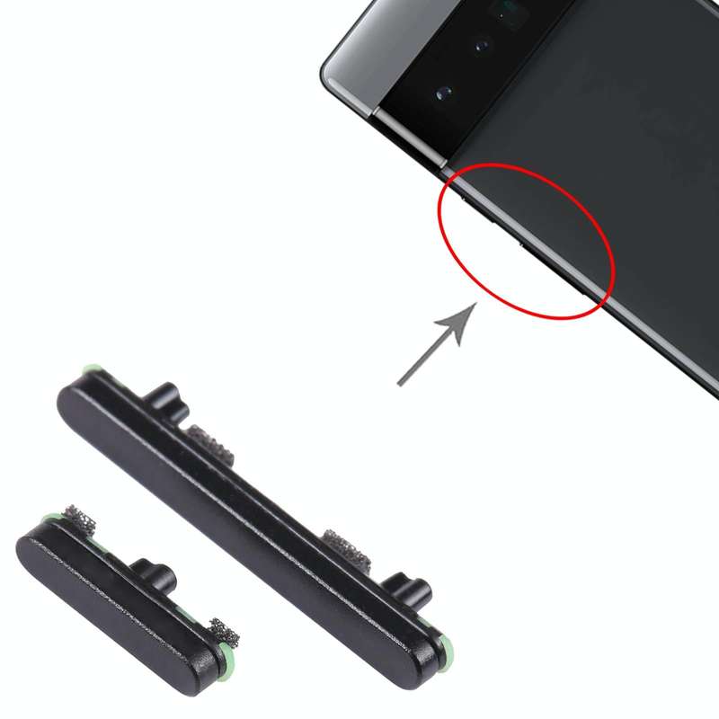 For Google Pixel 6 Pro Original Power Button + Volume Button Control Button (Black)
