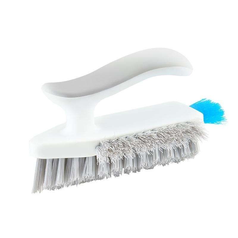 Bathroom Floor Corner Crevice Cleaning Brush(White Gray)