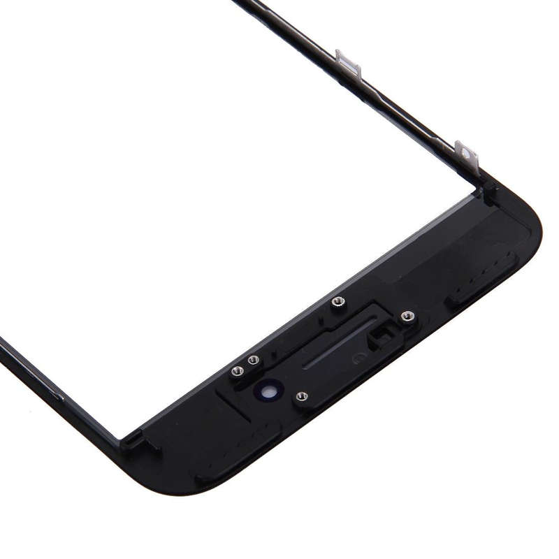 2 in 1 for iPhone 7 Plus (Original Front Screen Outer Glass Lens + Original Frame)(Black)