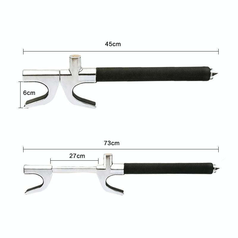 Car Adjustable Telescopic U Shape Steering Wheel Lock Anti-theft Cipher Lock with Safety Hammer