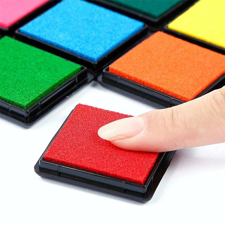 5 PCS Creative Color Ink Pad Small Ink Pad, Size:4x4cm(Pink)