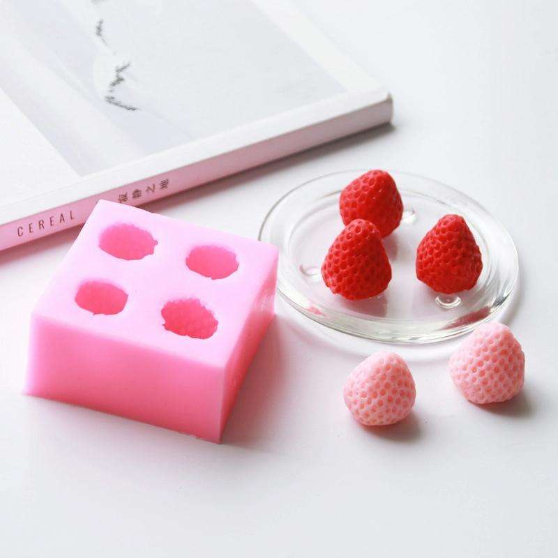 DIY Strawberry Chocolate Baking Silicone Mold(Pink)