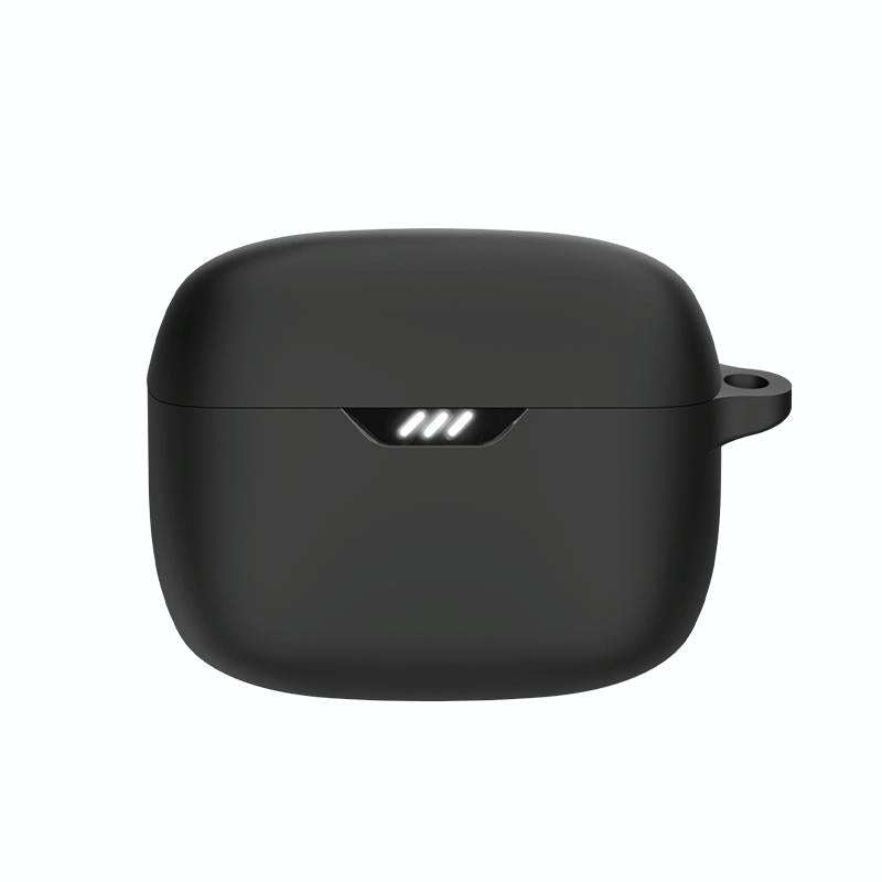 For JBL Tune Beam Bluetooth Earphone Silicone Protective Case (Black)