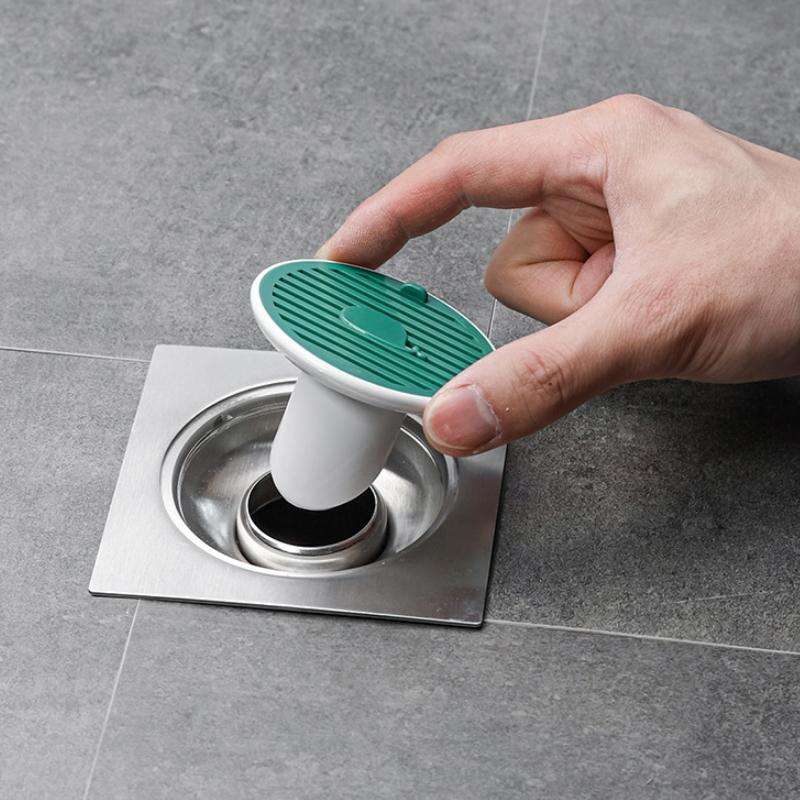 Sewer Deodorant Magnetic Suction Floor Drain Cover, Size: 3cm (Green)