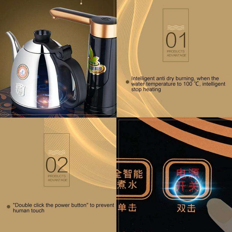KAMJOVE Intelligent Electric Kettle Automatic Water Supply Electric Teapot CN Plug