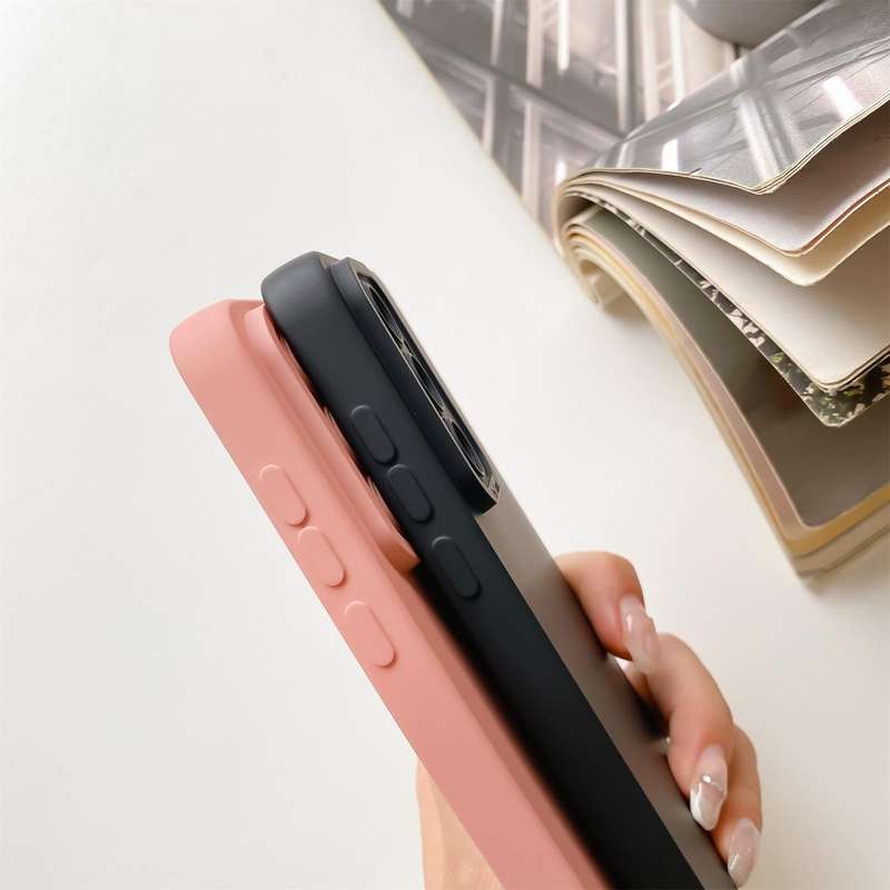 For Huawei P30 Pro Straight Side Liquid Silicone Phone Case (Black)
