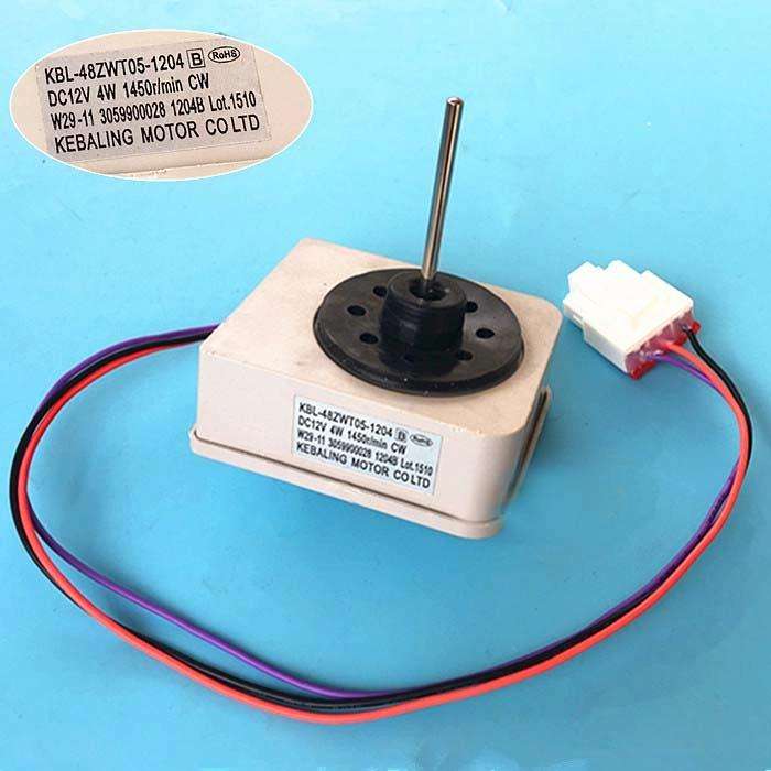 Refrigerator Fan Motor Parts for TCL Omar KBL-48ZWT05-1204 DC12V 4W 1450r/min CW W29-11 305990002...