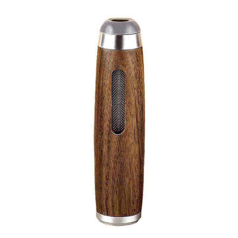 Car Smoking Multifunctional Anti-Flying Ashtray(Beechwood Dark Walnut)
