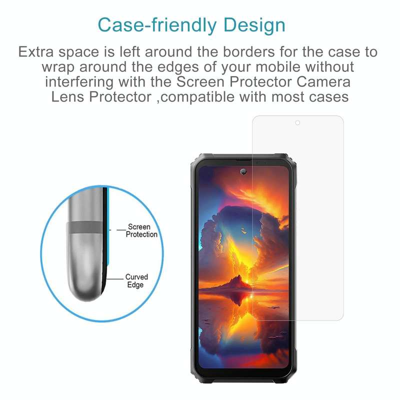 For Blackview BL8000 50pcs 0.26mm 9H 2.5D Tempered Glass Film