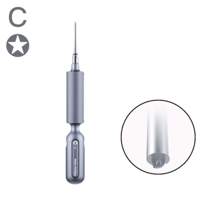 Qianli Super Tactile Grip-Type Precision Silent Dual-Bearing Screwdriver, Series: Type C Pentalibe
