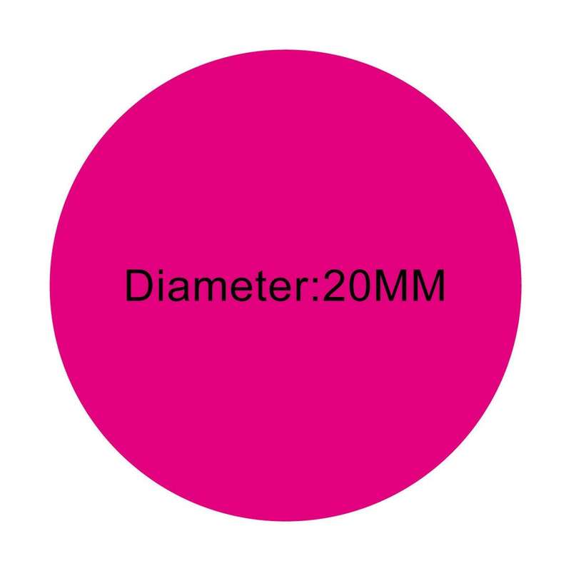 1000 PCS Round Shape Self-adhesive Colorful Mark Sticker Mark Label(Rose Red)