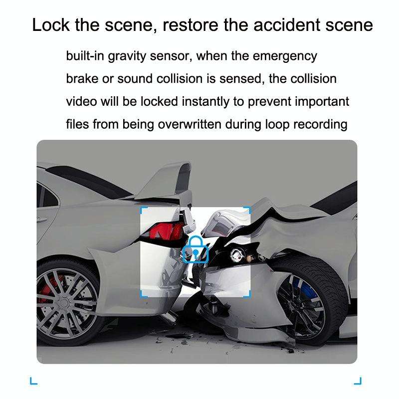 M1 Hidden Driving Recorder WiFi Phone Connecting Car Parking Monitoring 1080P HD Recorder(With Bu...
