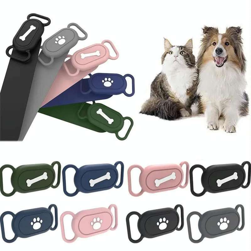 For Samsung Galaxy SmartTag 2 Pet Life Waterproof Silicone Protective Case, Color: Pink Cat Claw