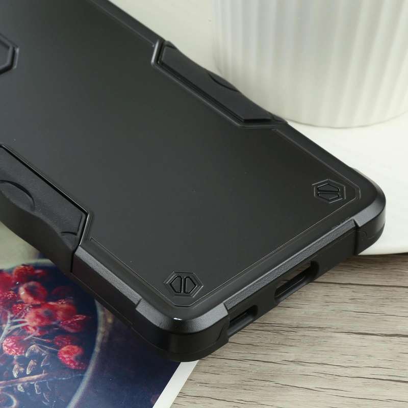 For Samsung Galaxy S21 Ultra 5G Non-slip Armor Phone Case(Black)