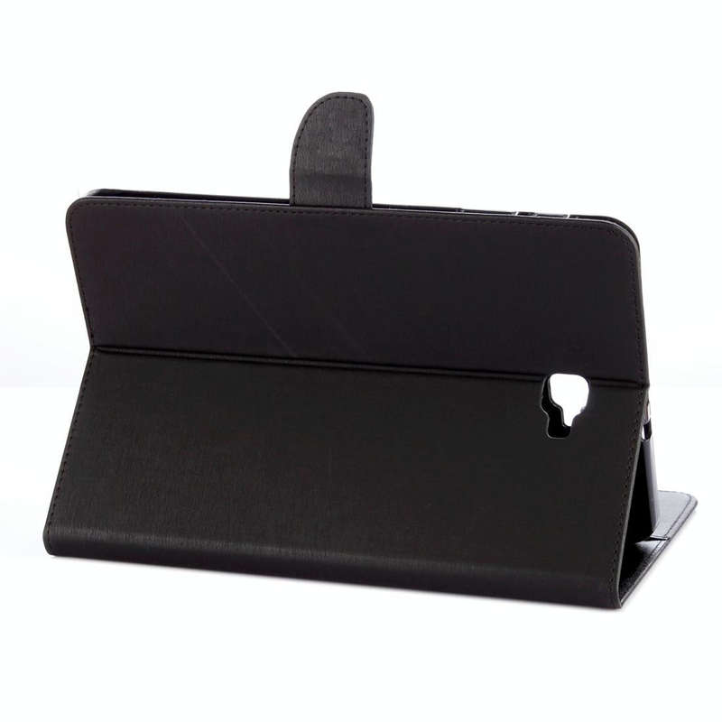 For Galaxy Tab A 10.1 (2016) / P580 Simple Style Horizontal Flip Leather Case with Holder & Card ...