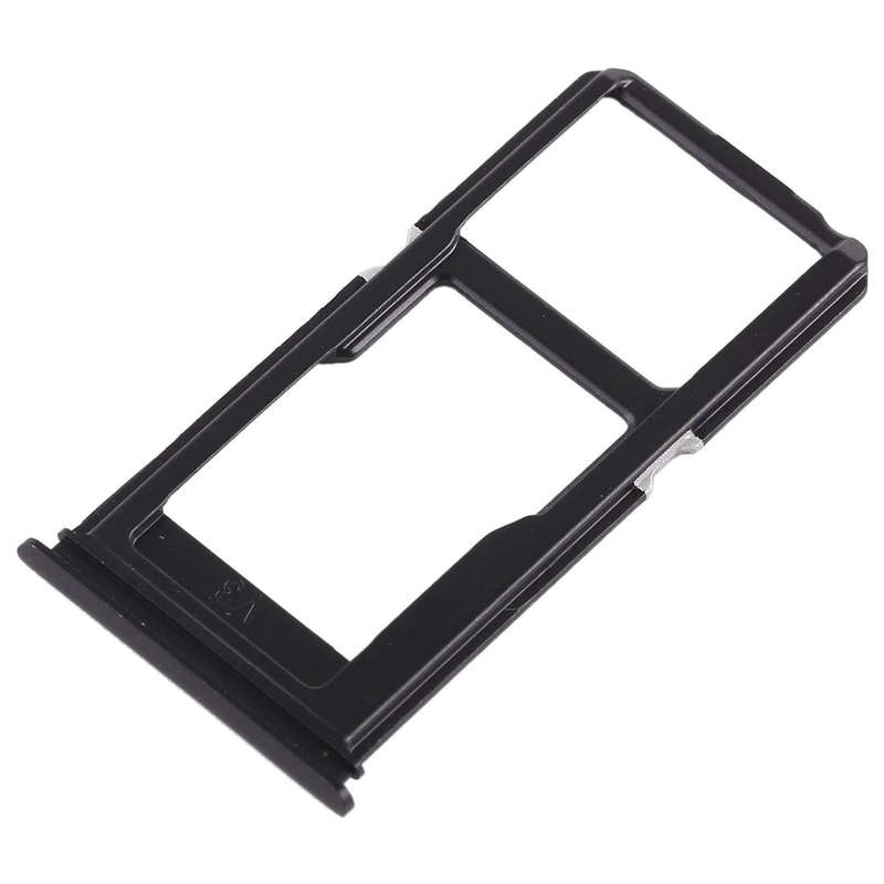For Vivo X20 Plus SIM Card Tray + SIM Card Tray / Micro SD Card Tray (Black)