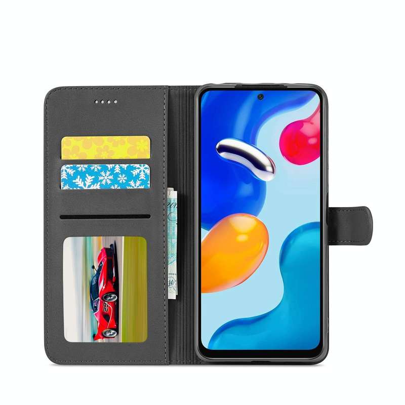 For Xiaomi Redmi Note 12 Pro 4G Global LC.IMEEKE Calf Texture Horizontal Flip Leather Case(Black)