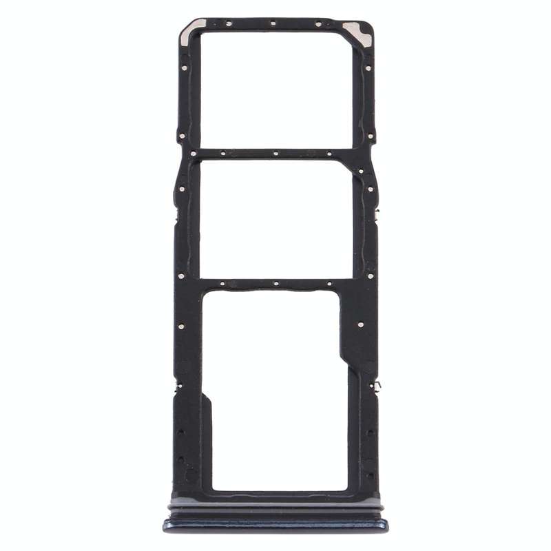 For Samsung Galaxy A9 (2018) SM-A920 SIM Card Tray + SIM Card Tray + Micro SD Card Tray (Black)