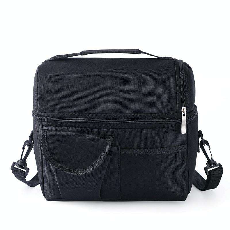 Double Insulation Bag Breast Milk Fresh Bag Bottle Mummy Bag(Black)
