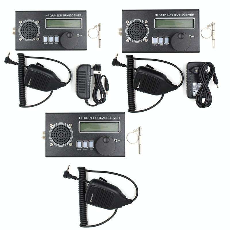 Mini 8 Band SSB/CW QRP Transceiver For Ham Radio, Style: Host + Hand Mi + EU