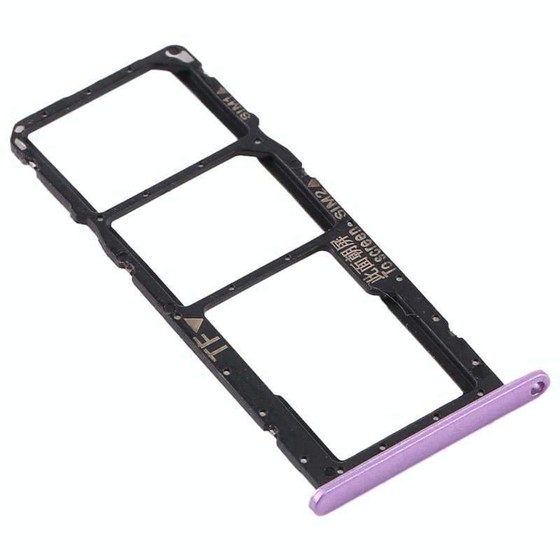 SIM Card Tray + SIM Card Tray + Micro SD Card Tray for Huawei Y8s (Purple)