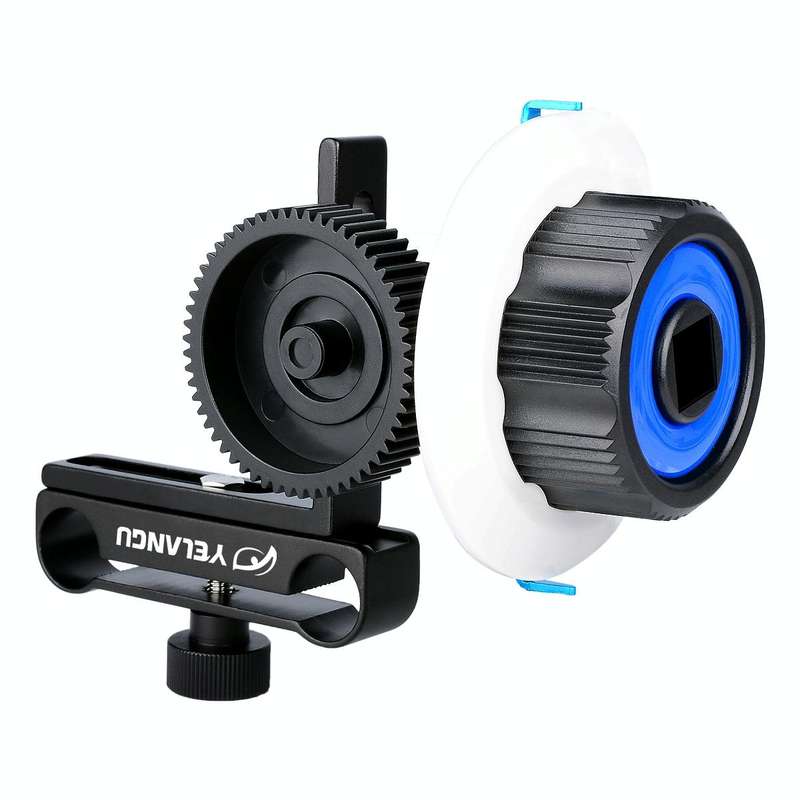 YELANGU F0 Camera Follow Focus with Gear Ring Belt for Canon / Nikon / Video Cameras / DSLR Camer...