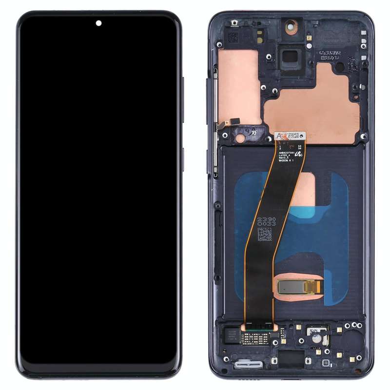 Original Super AMOLED LCD Screen and Digitizer Full Assembly with Frame for Samsung Galaxy S20 5G...