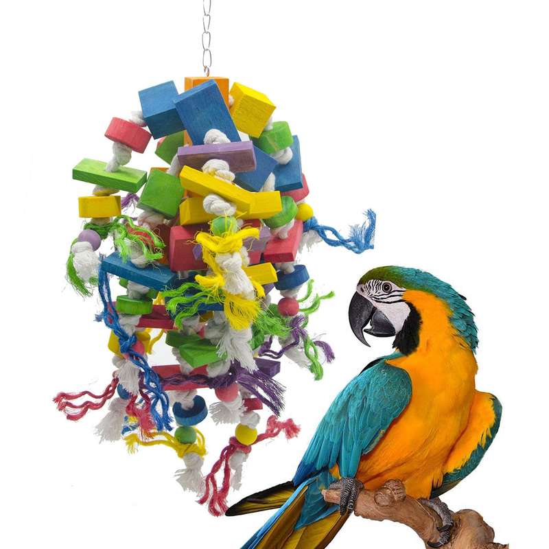 Medium Large Parrot Toy Bird Toy Cotton Rope Sword Hemp Rope Bite Toys