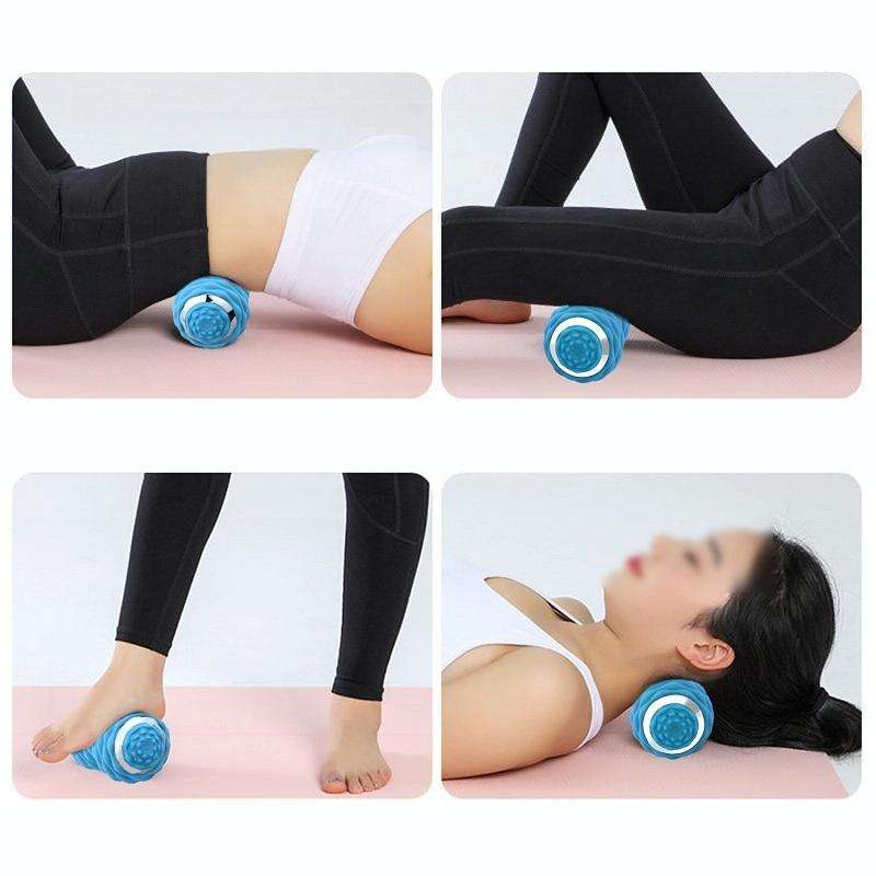Massage Fitness Electric Silicone Massage Ball Muscle Relaxation Fascia Ball Peanut Shape Yoga Ba...