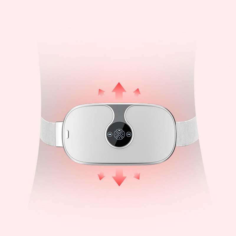 Smart Charging Vibration Massage Infrared Heating Warm Palace Belt(Pink)