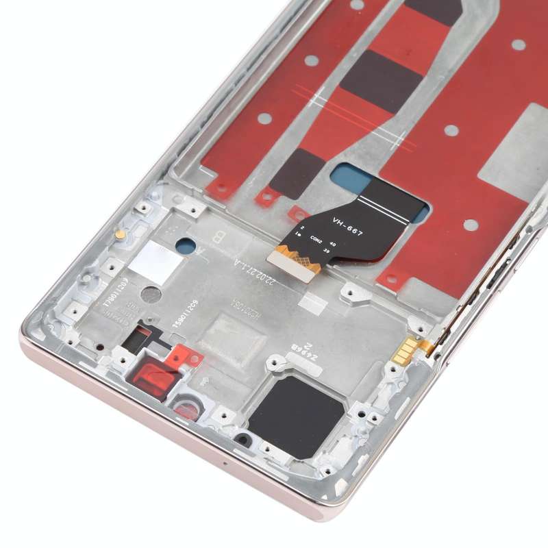 Original OLED LCD Screen for Honor 60 Digitizer Full Assembly with Frame(Gold)