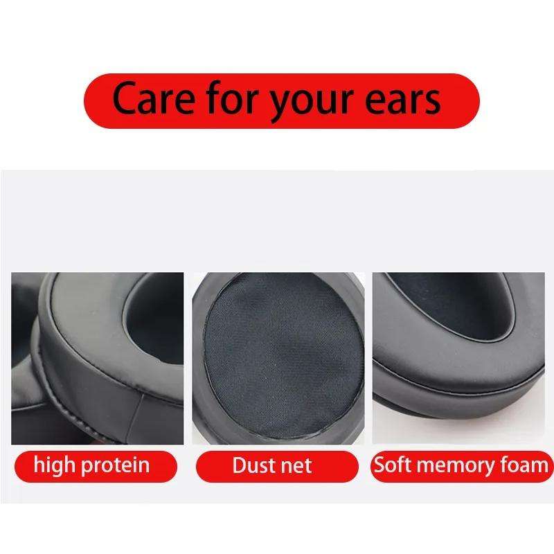 2pcs For Sennheiser HD4.50BTNC Wireless Headset Sponge Cover Replacement Earmuffs, Color: Black Mesh