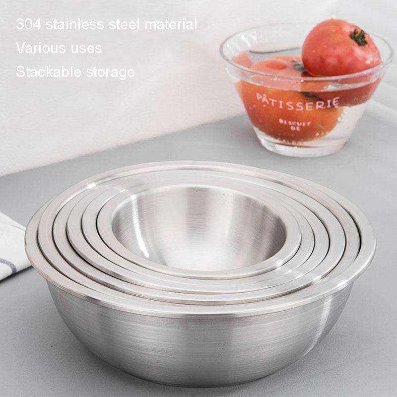 18cm 304 Stainless Steel Basin Home Multifunctional Soup Bow