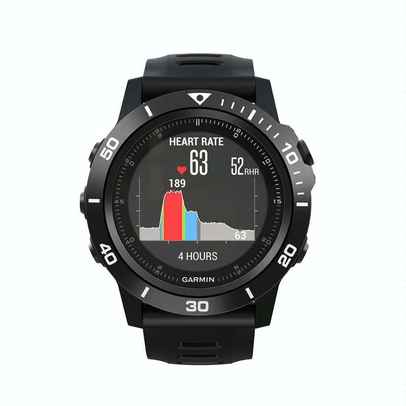 For Garmin Fenix 3/3 HR Smart Watch Steel Bezel Ring, A Version(Black Ring White Letter)