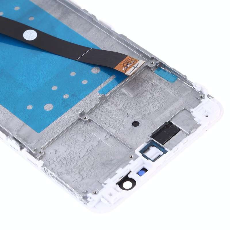 OEM LCD Screen for Huawei Honor 7X Digitizer Full Assembly with Frame (White)