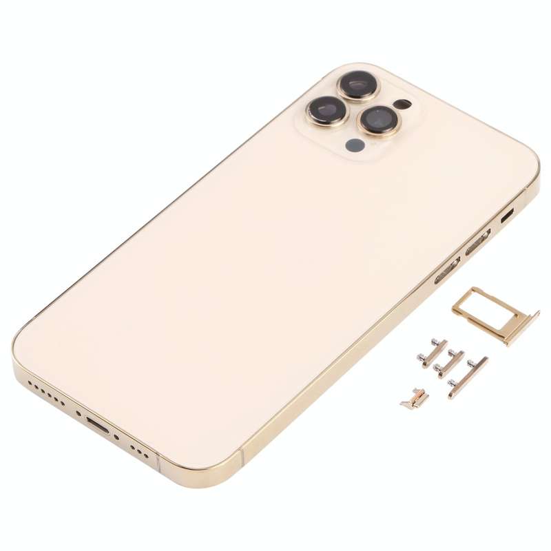 Back Housing Cover with Appearance Imitation of iP13 Pro for iPhone X(Gold)