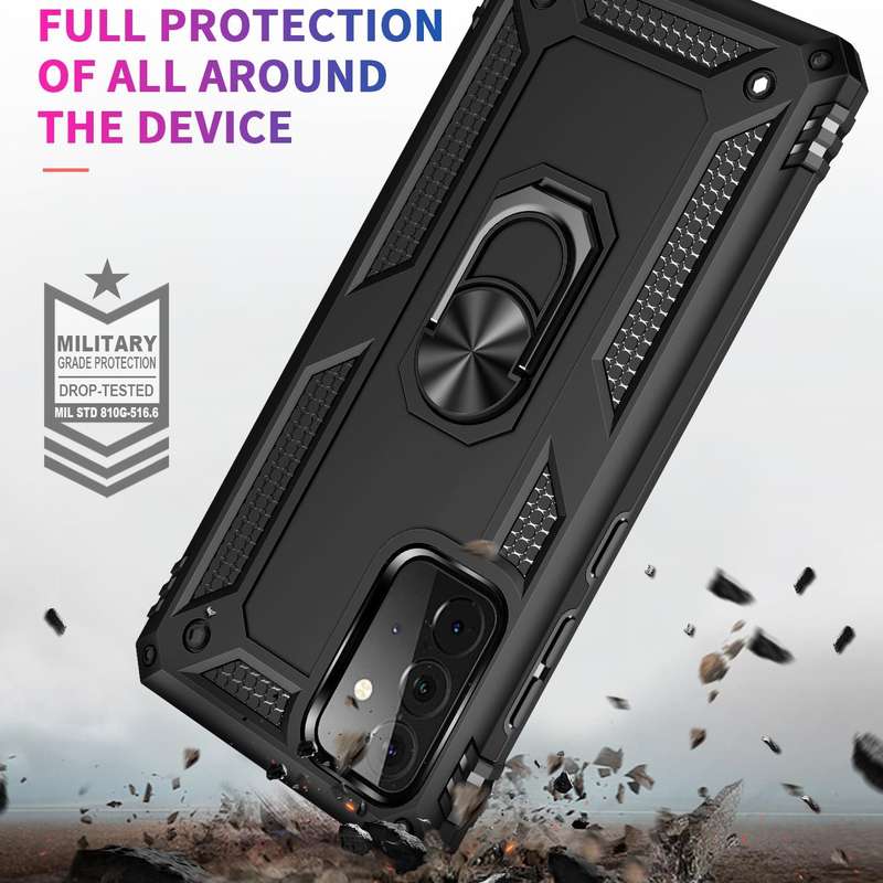 For Samsung Galaxy A72 5G / 4G Shockproof TPU + PC Protective Case with 360 Degree Rotating Holde...