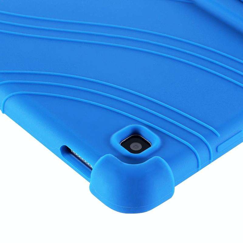 For Galaxy Tab S5e T720 Tablet PC Silicone Protective Case with Invisible Bracket(Black)