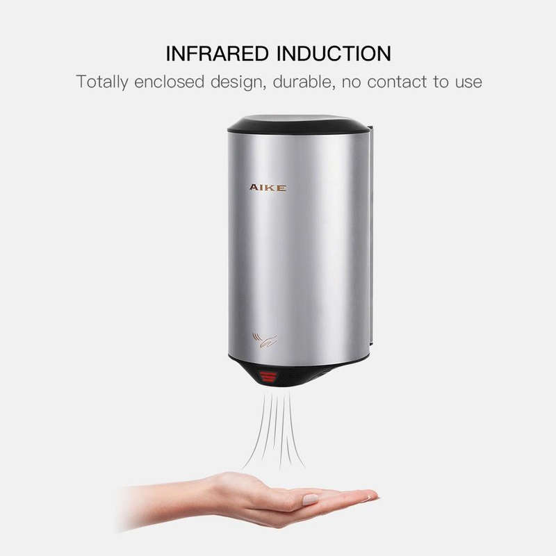 304 Stainless Steel Automatic SensorJet Hand Dryer High Speed Airflow for Home Hotel Airport Hand...