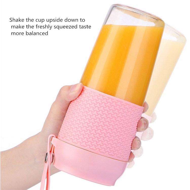 Portable Juicer Mini Electric Blender Portable Juicer(Navy Blue)
