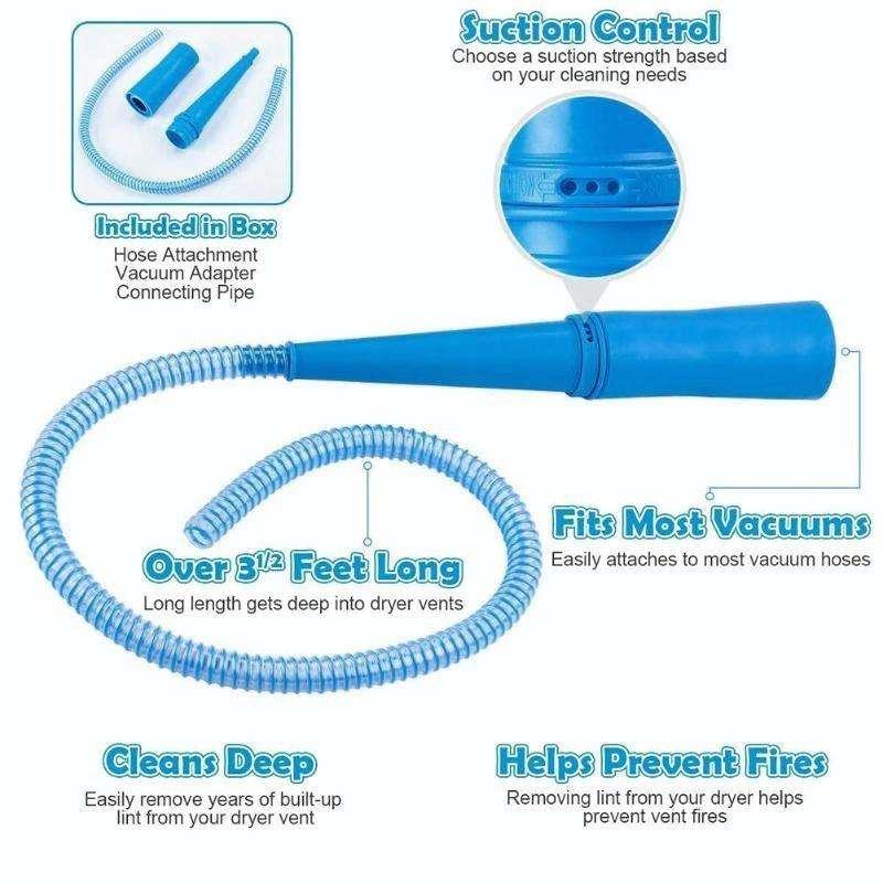 Cleaning Cleaner Head Vacuum Pipe for Washing Machine(Blue)